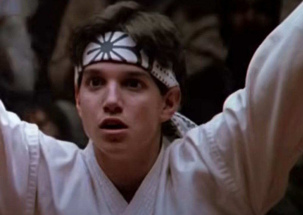 Screenshot from the movie The Karate Kid (1984)