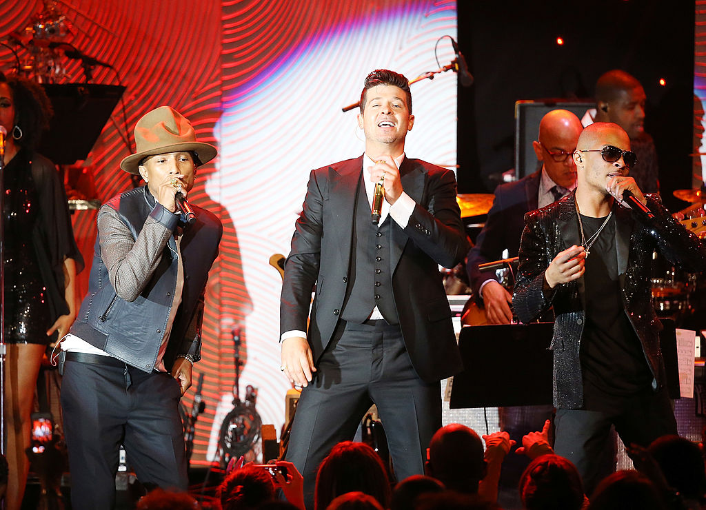 Pharrell Williams, Robin Thicke and T.I.