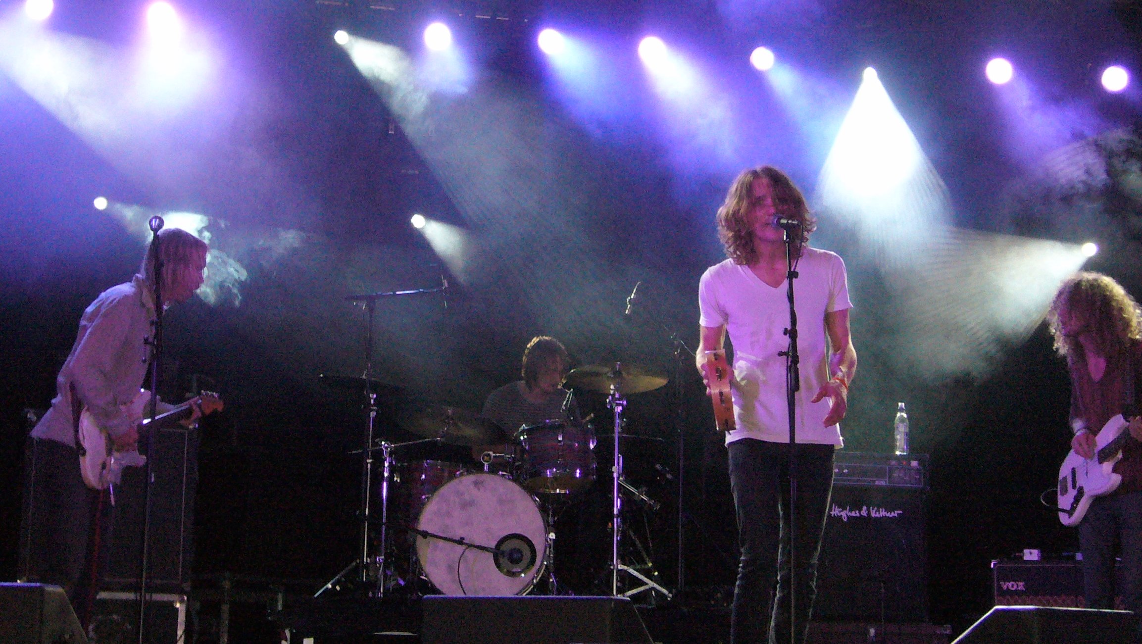 Swedish rockband Dungen performing