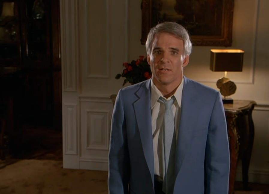 Screenshot from the movie The Man with Two Brains (1983)