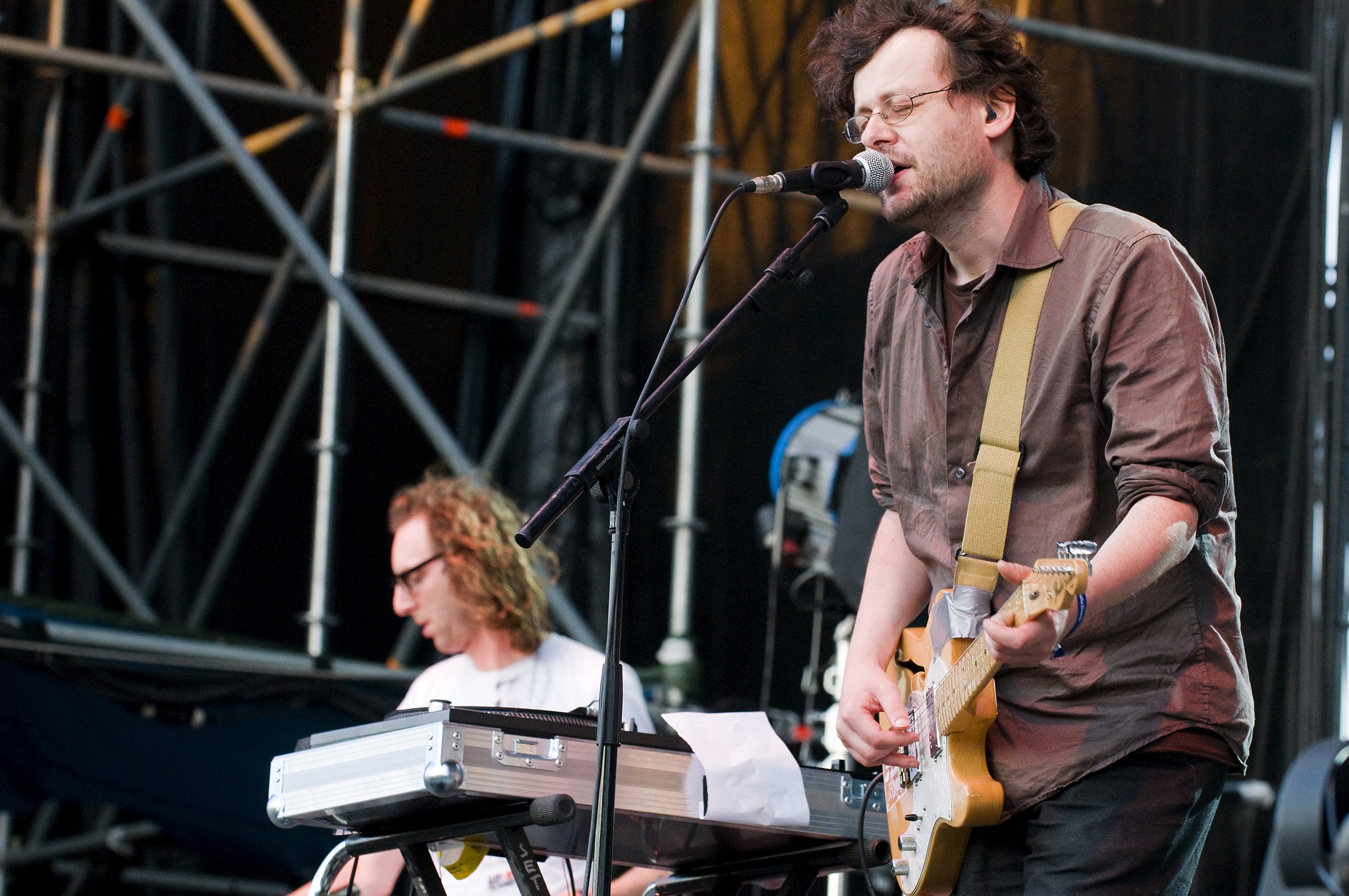 The Notwist performing on stage