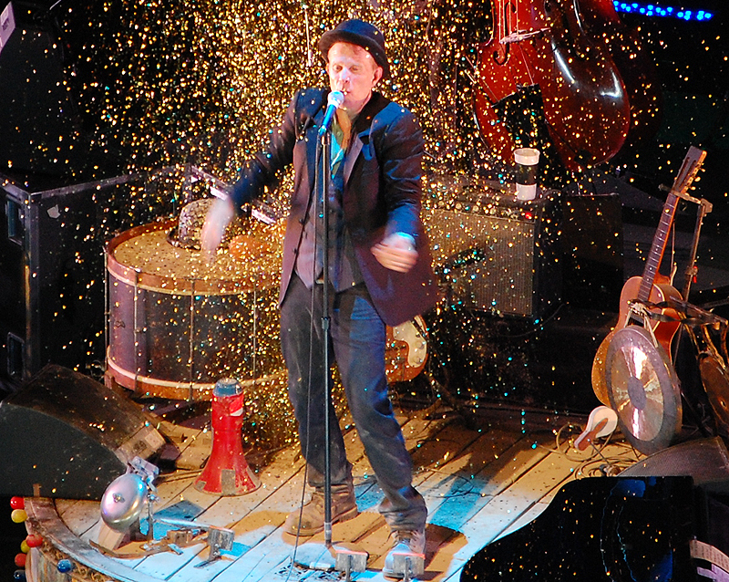 Tom Waits performing