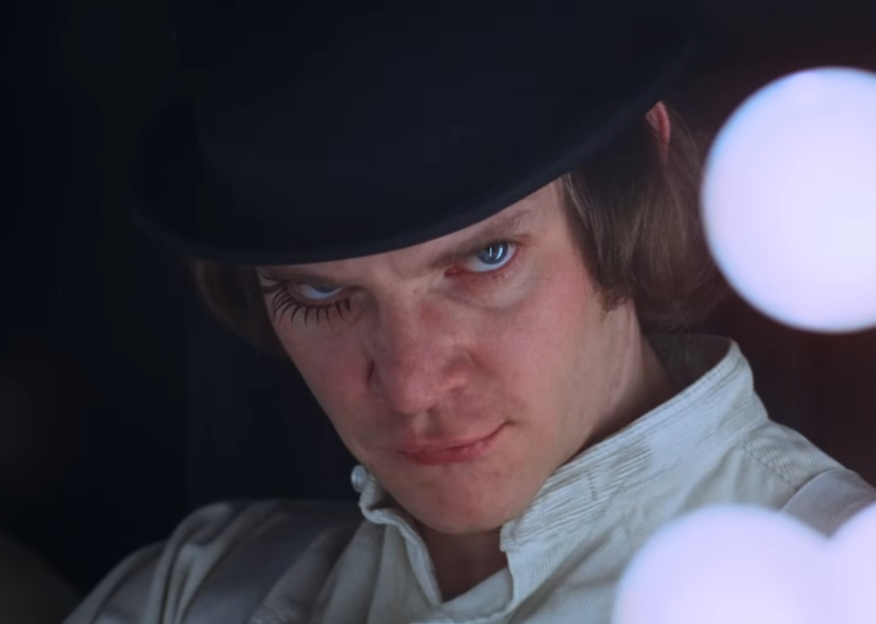 Screenshot from the movie A Clockwork Orange (1971)
