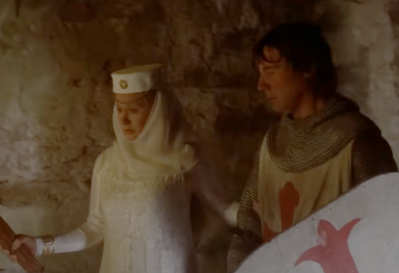 A screenshot of the movie Monty Python And The Holy Grail