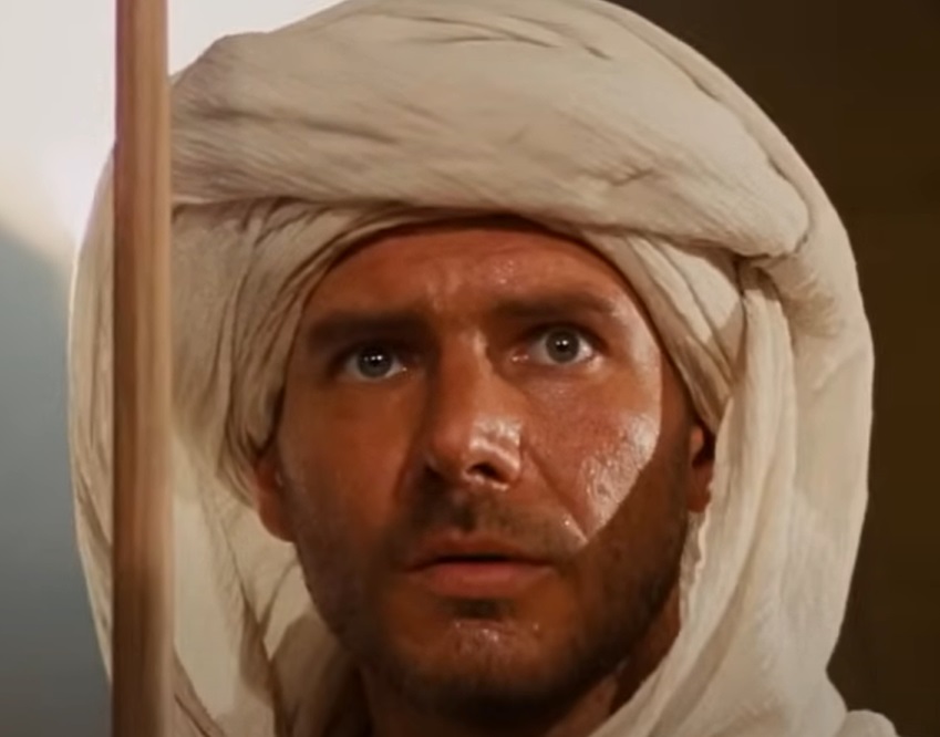 Screenshot from the film Raiders of the Lost Ark (1981)