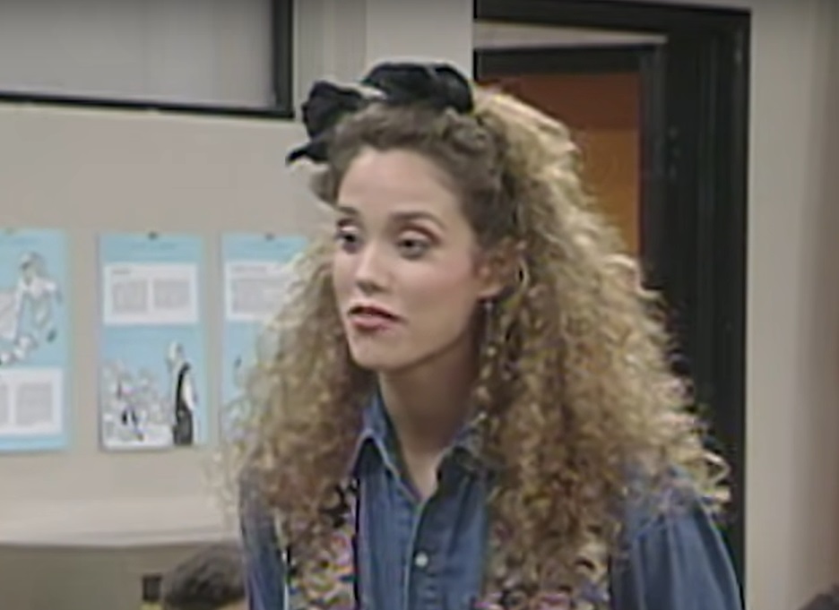 Screenshot from the television sitcom Saved by the Bell (1989-1993)