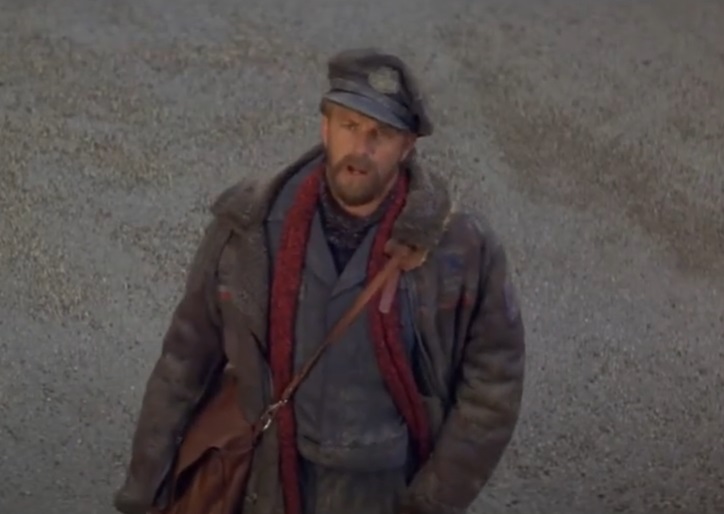 Screenshot from the film The Postman (1997)