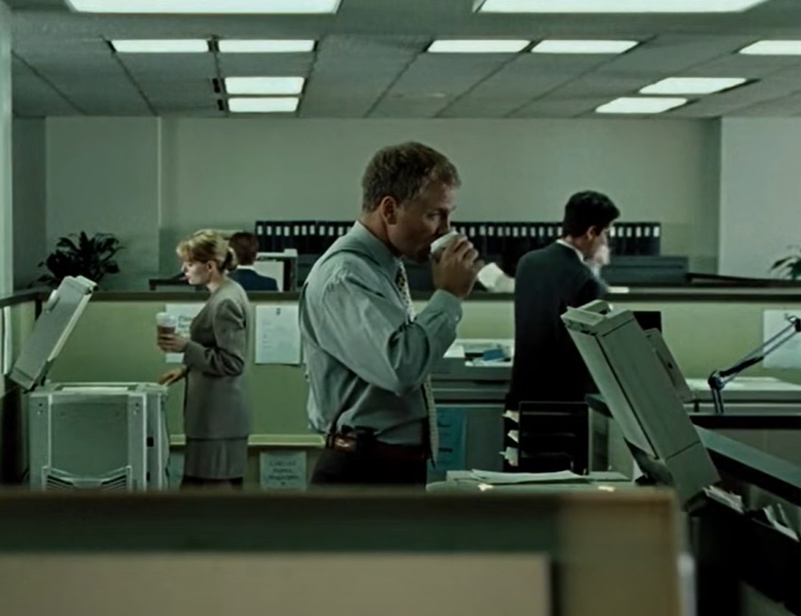 Screenshot from the film Fight Club (1999)