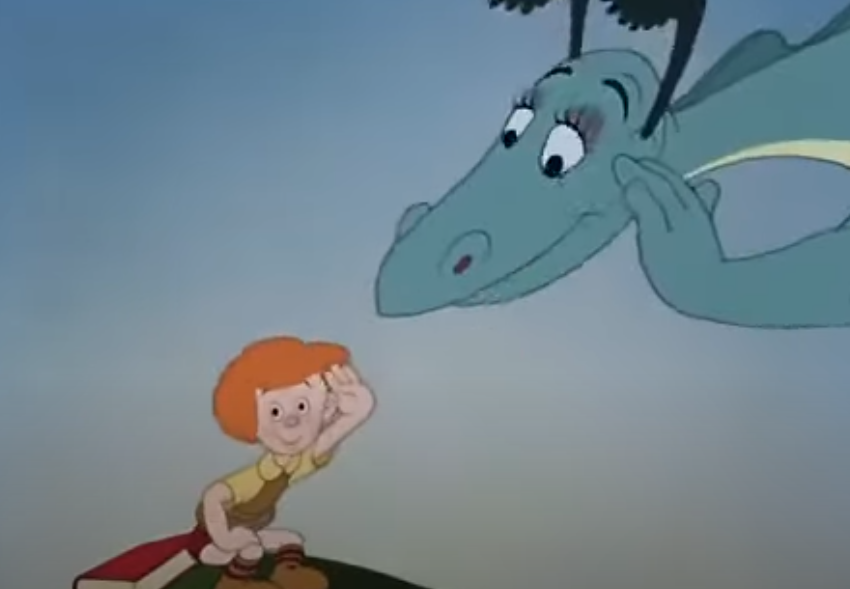 Screenshot of the movie The Reluctant Dragon