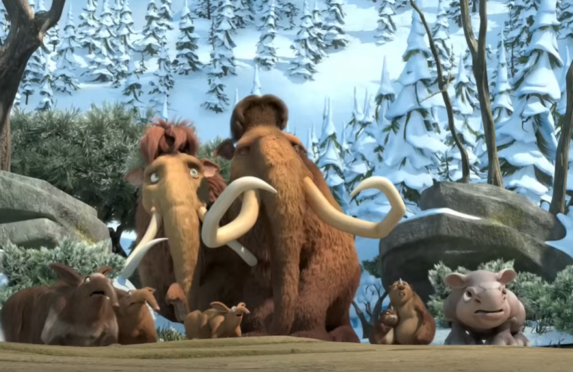 Screenshot of the movie Ice Age: Dawn of the Dinosaurs