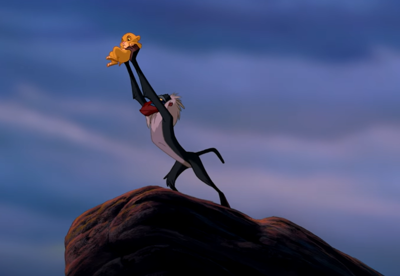Screenshot of the movie The Lion King