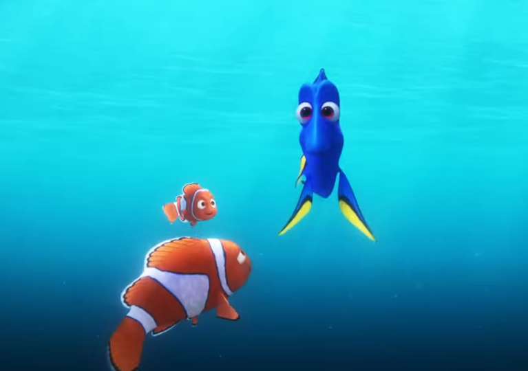 Screenshot of the movie Finding Dory