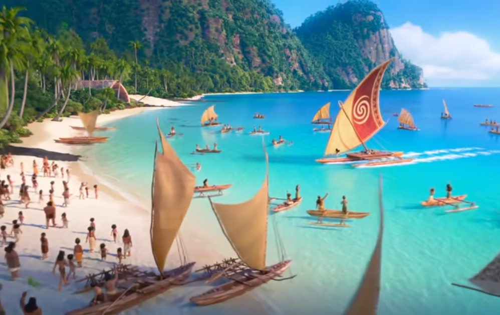 Screenshot from the movie Moana 2 (2024)