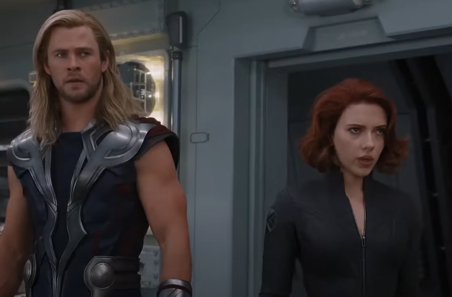 Screenshot of the movie The Avengers