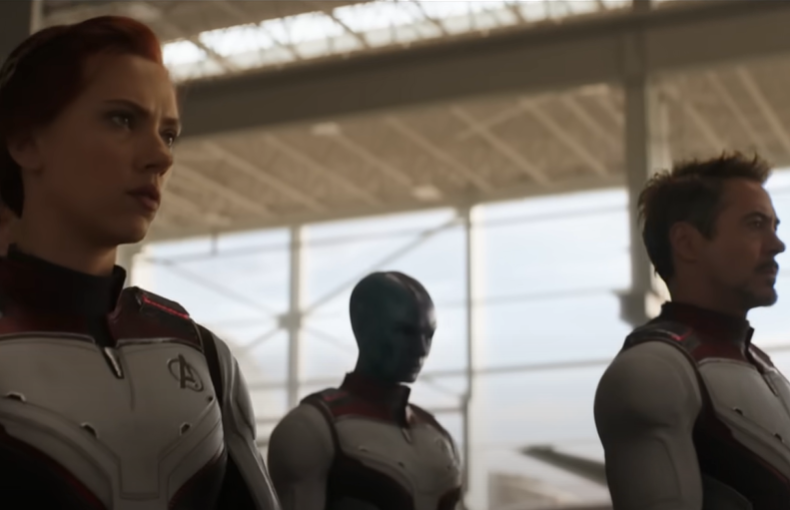Screenshot of the movie Avengers: Endgame