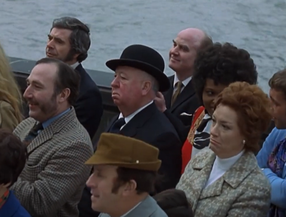 Screenshot of Alfred Hitchcock from - Frenzy (1972)