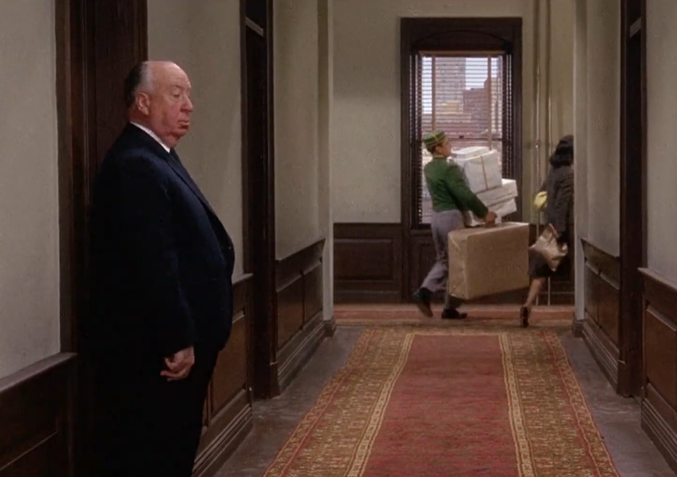 Screenshot of Alfred Hitchcock from - Marnie (1964)