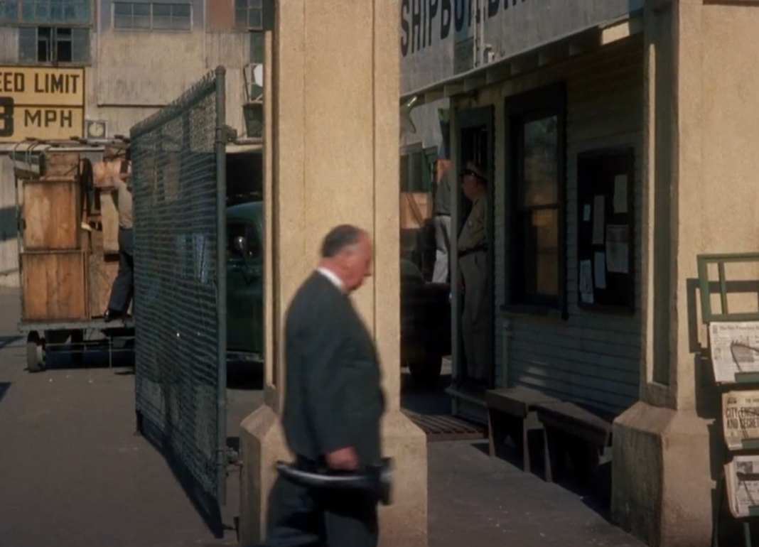 Screenshot of Alfred Hitchcock from - Vertigo (1958)