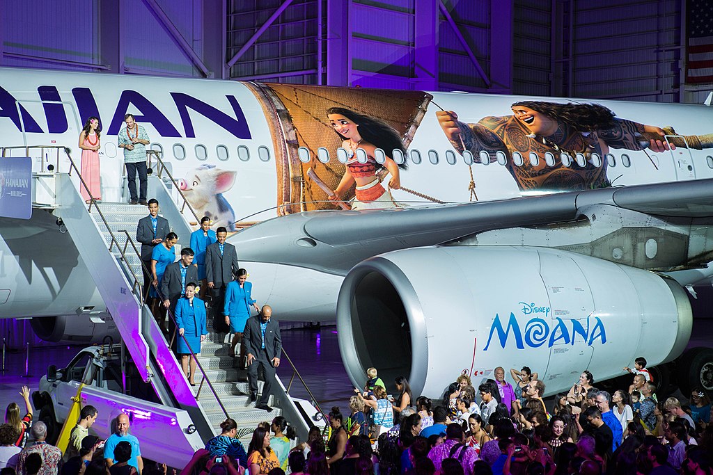 Moana painted Airplane