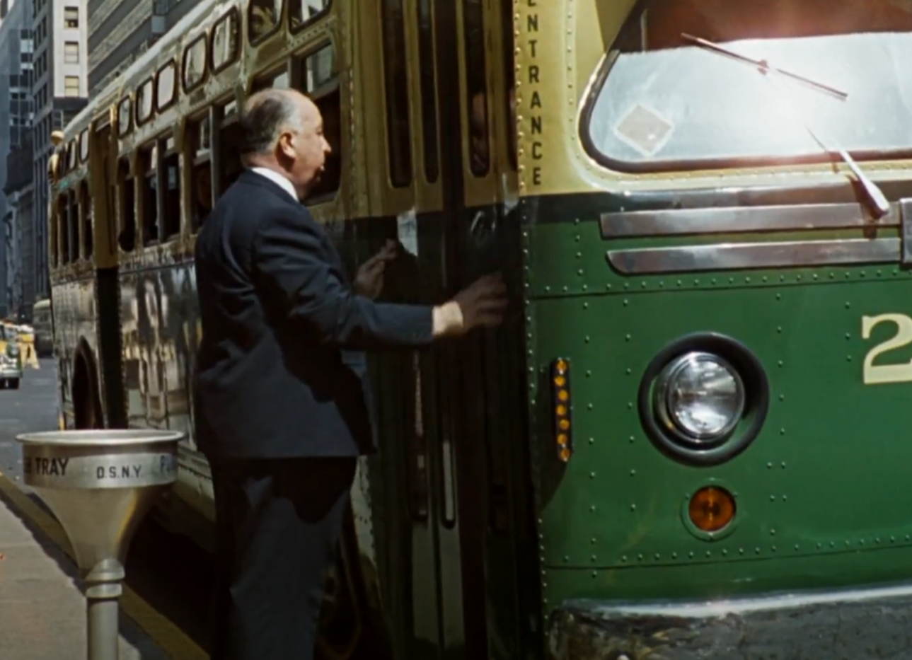 Screenshot of Alfred Hitchcock from - North by Northwest (1959)
