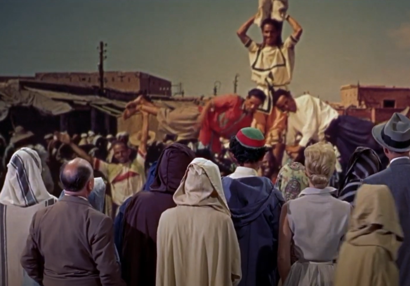 Screenshot of Alfred Hitchcock from - The Man Who Knew Too Much (1956)