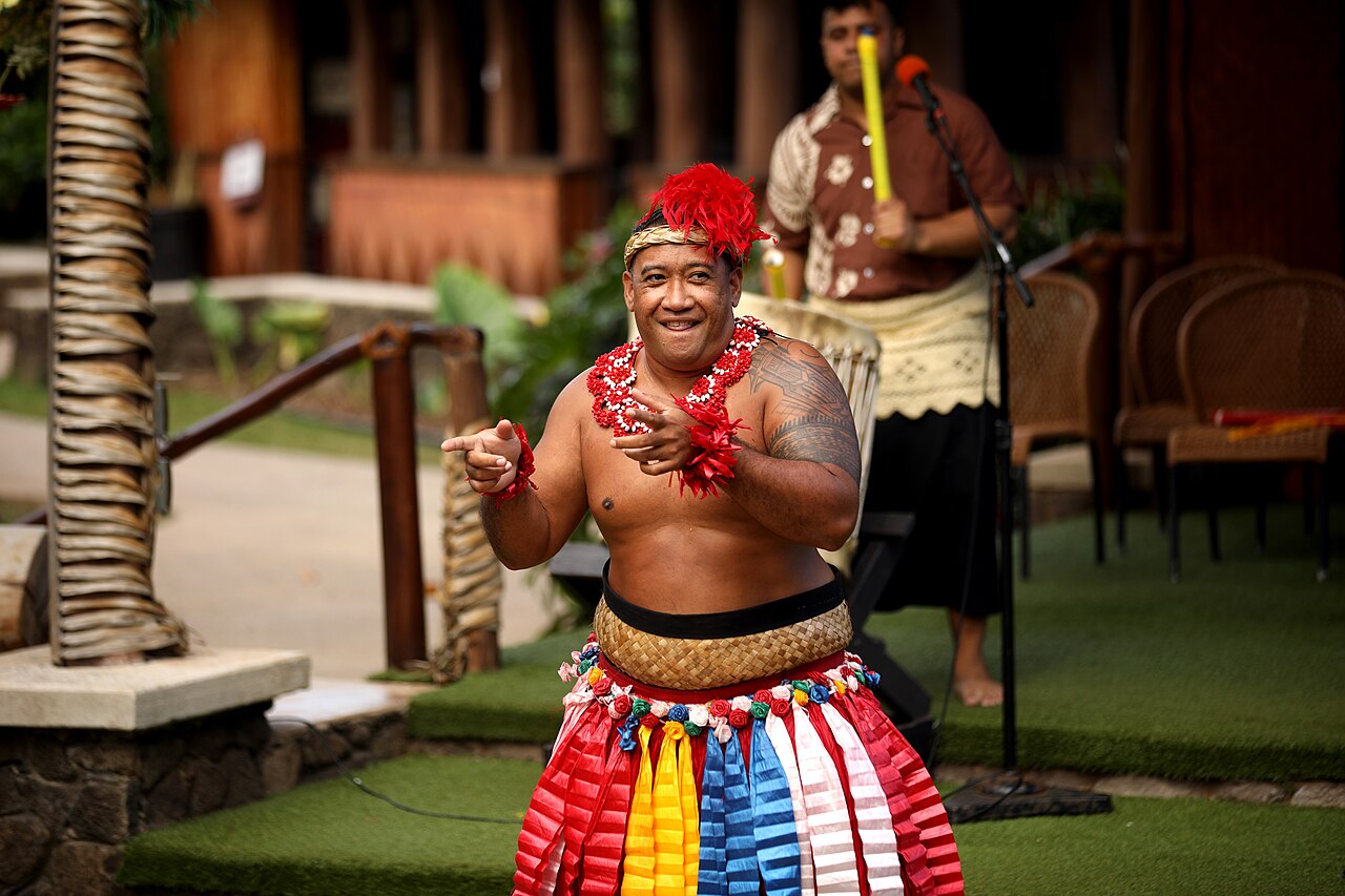 Traditional Polynesian man