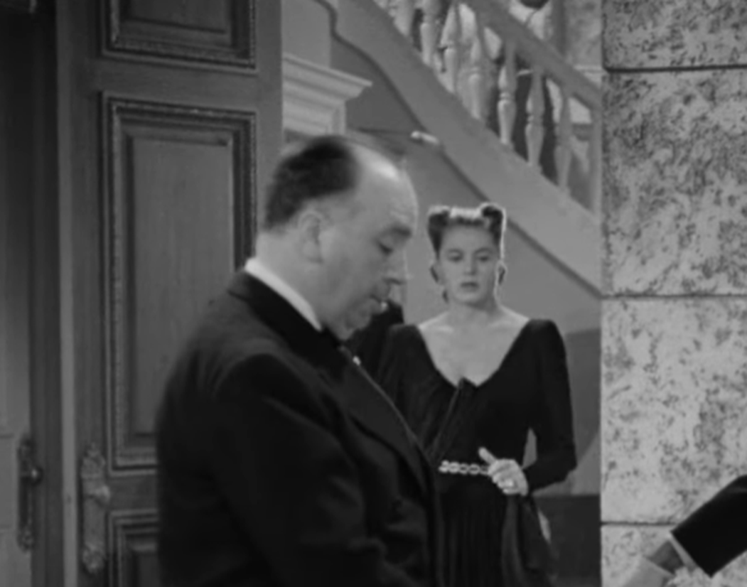 Screenshot of Alfred Hitchcock from - Notorious (1946)