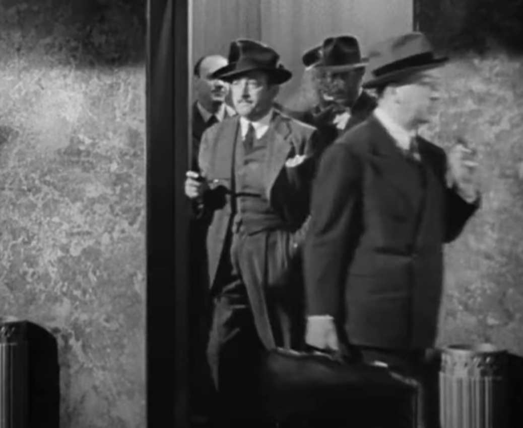 Screenshot of Alfred Hitchcock from - Spellbound (1945)