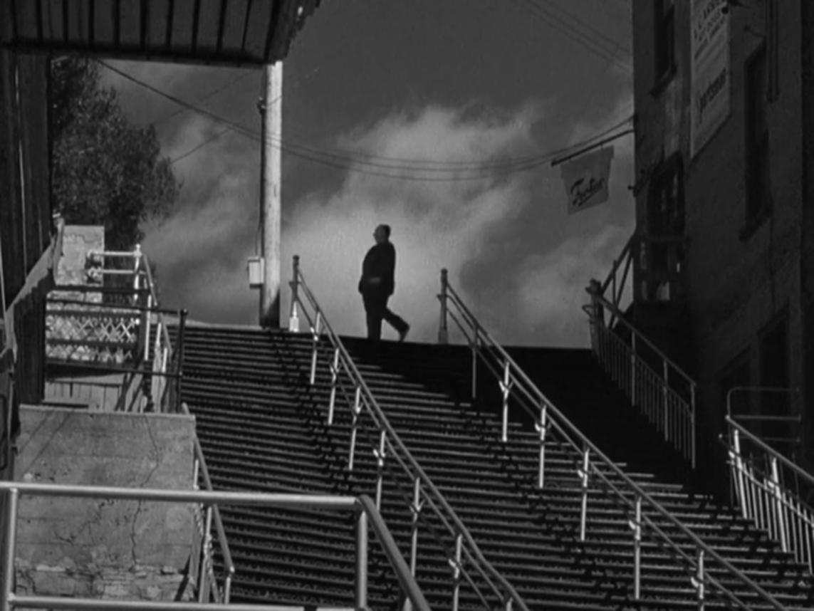 Screenshot of Alfred Hitchcock from - I Confess (1953)