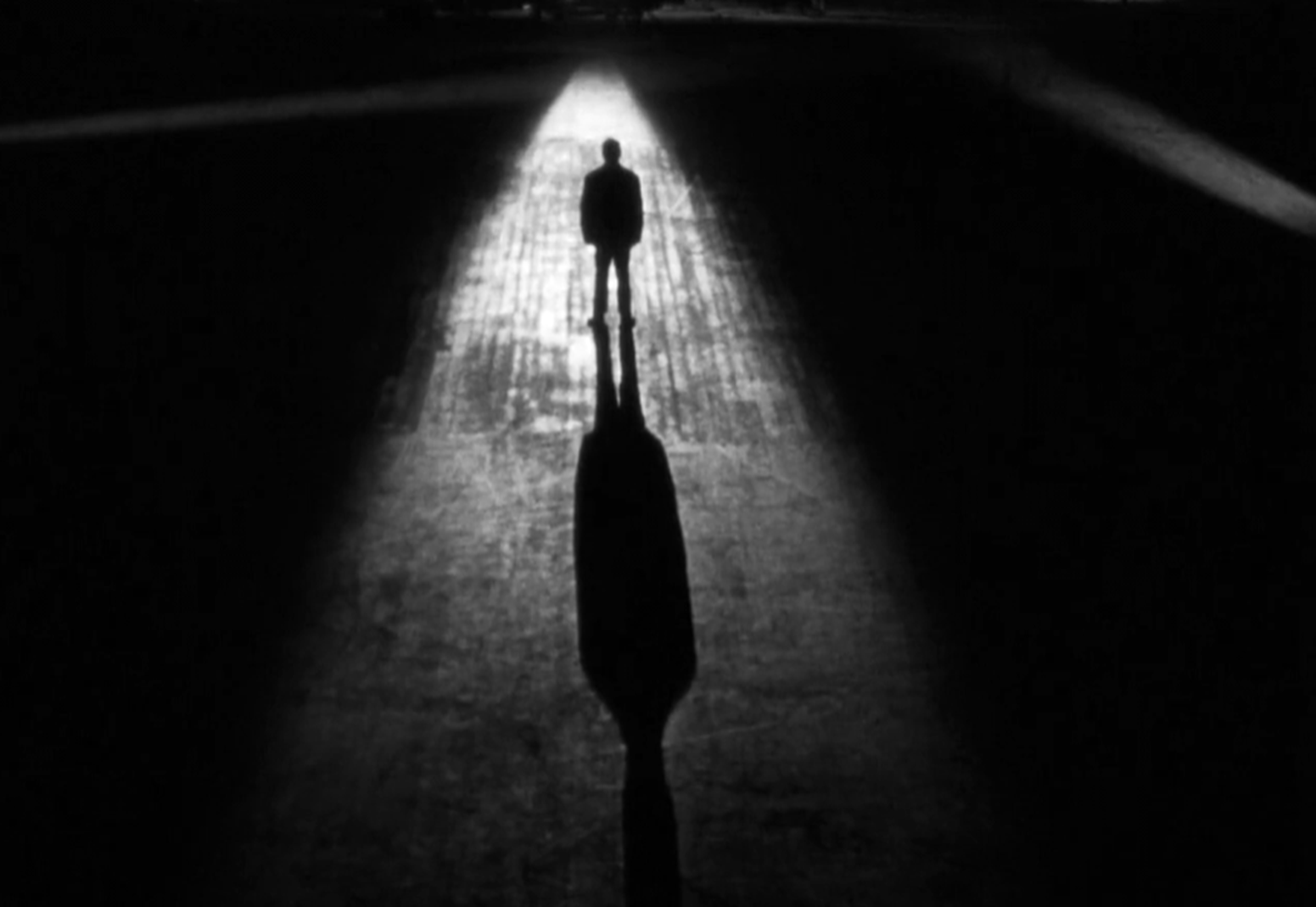 Screenshot of Alfred Hitchcock from - The Wrong Man (1956)