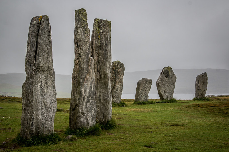 Calanais Standing Stones surrounded with greenery