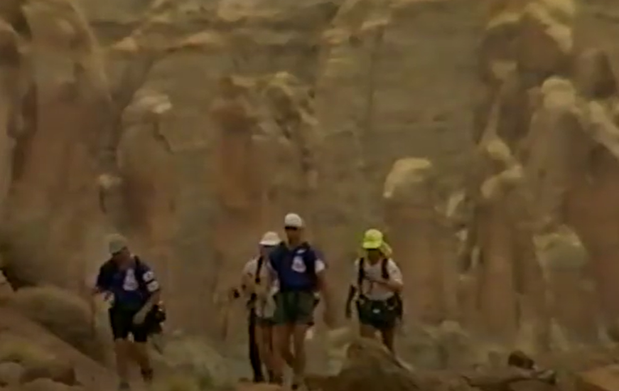 A screenshot of the TV show Eco-Challenge