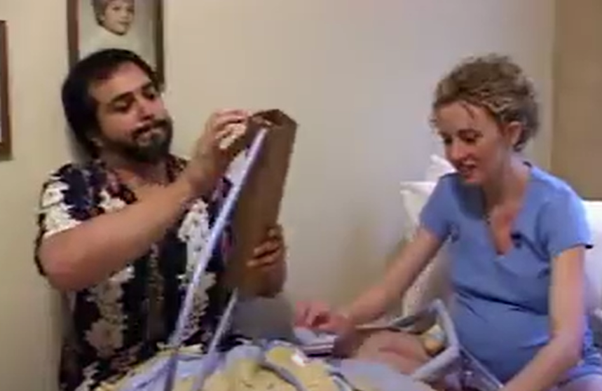 A screenshot of the TV show A Baby Story