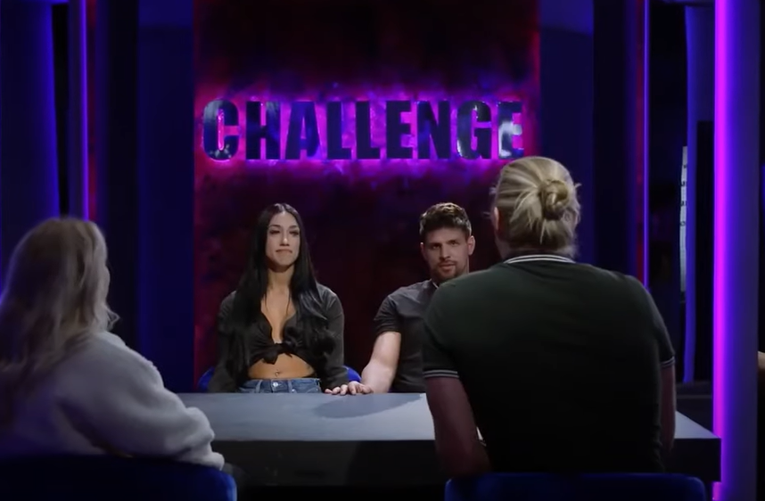A screenshot of the TV show The Challenge