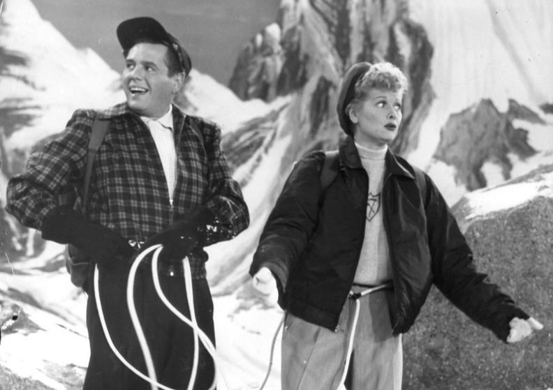 Publicity photo of Lucille Ball and Desi Arnaz