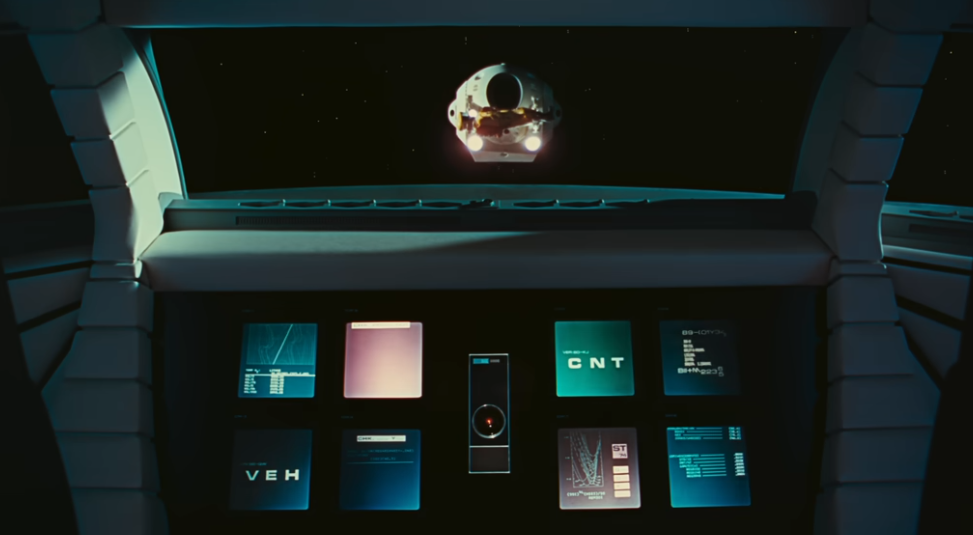 Screenshot from the movie 2001: A Space Odyssey (1968)
