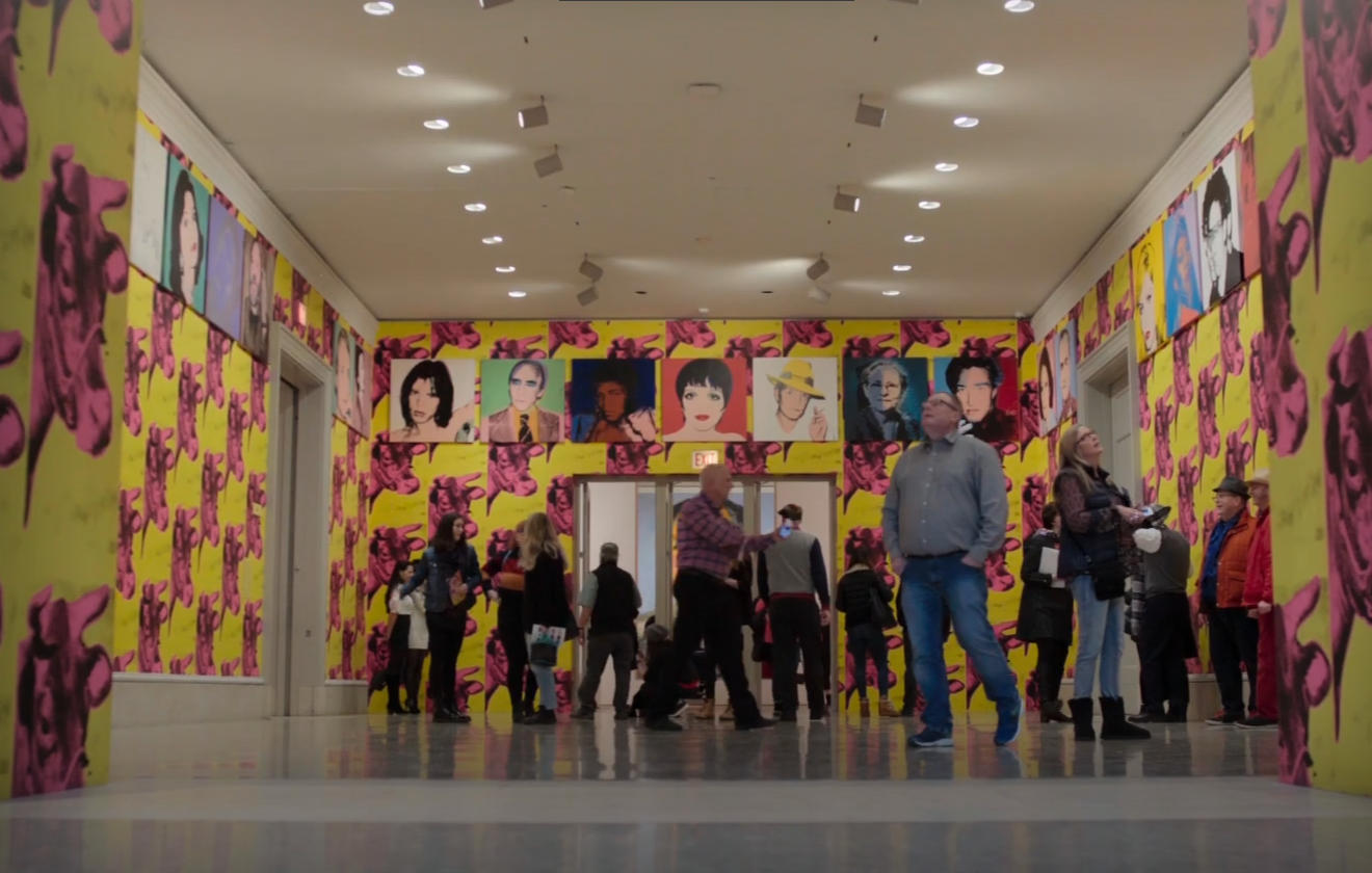 A screenshot of the TV Show The Andy Warhol Diaries