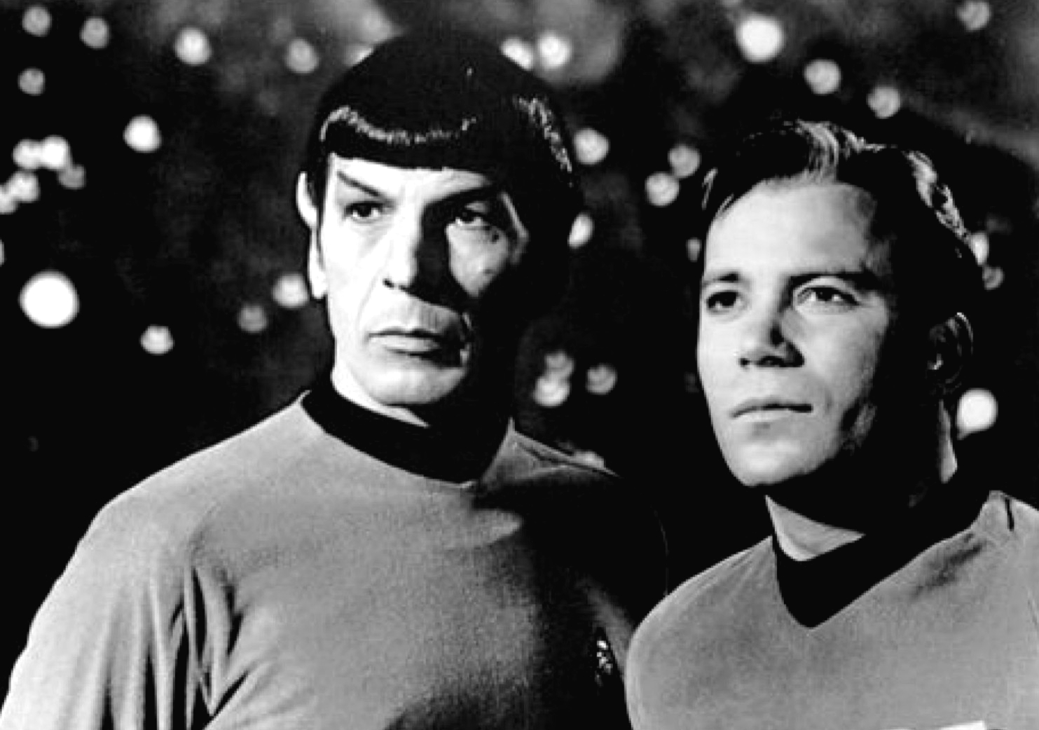 Leonard Nimoy and William Shatner in Star Trek 1968