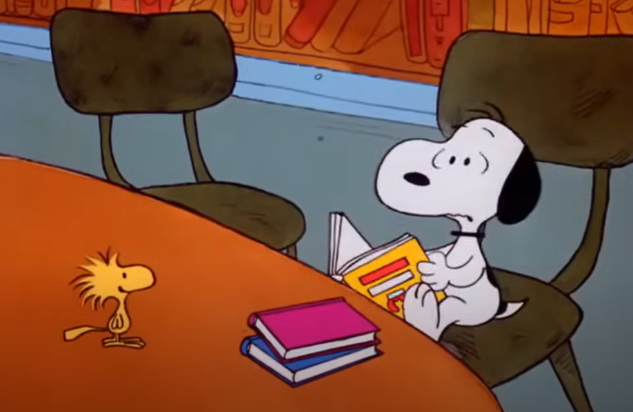 A screenshot of the animated movie The Charlie Brown and Snoopy Show
