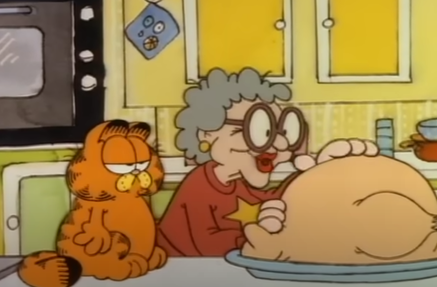 Screenshot of the movie Garfield's Thanksgiving