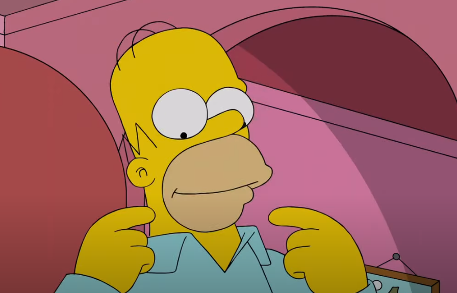 A screenshot of the animated show The Simpsons