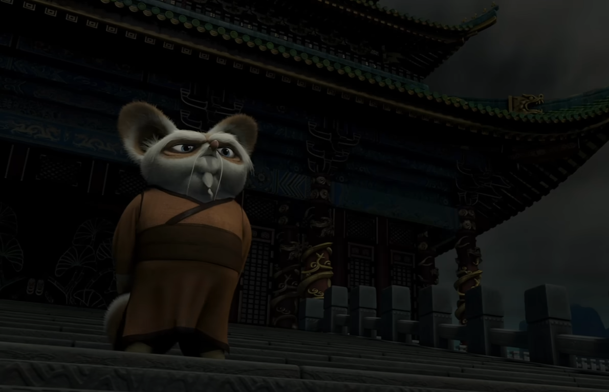 A screenshot of the animated movie Kung Fu Panda