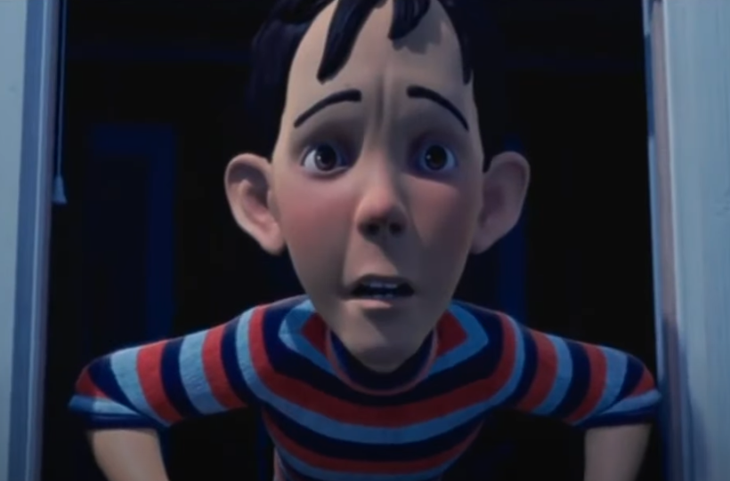 A screenshot of the animated movie Monster House