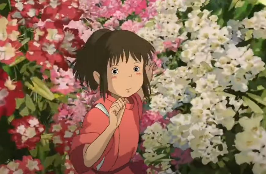 A screenshot of the animated movie Spirited Away