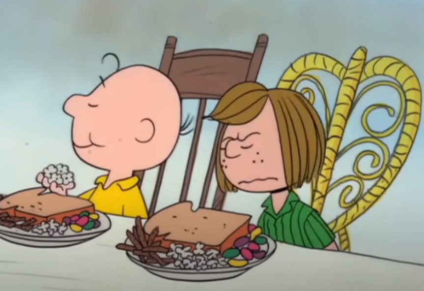 Screenshot of the movie A Charlie Brown Thanksgiving