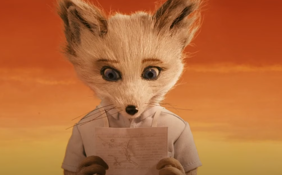 A screenshot of the animated movie Fantastic Mr Fox