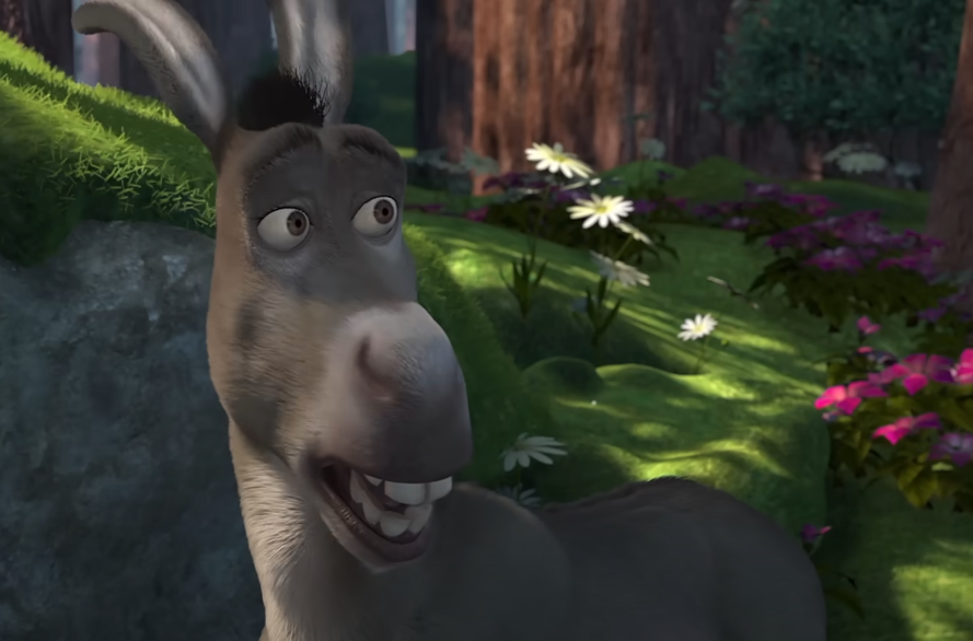 A screenshot of the animated movie Shrek