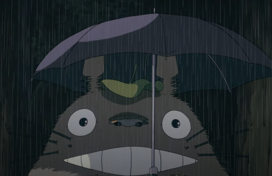 A screenshot of the animated movie My Neighbor Totoro