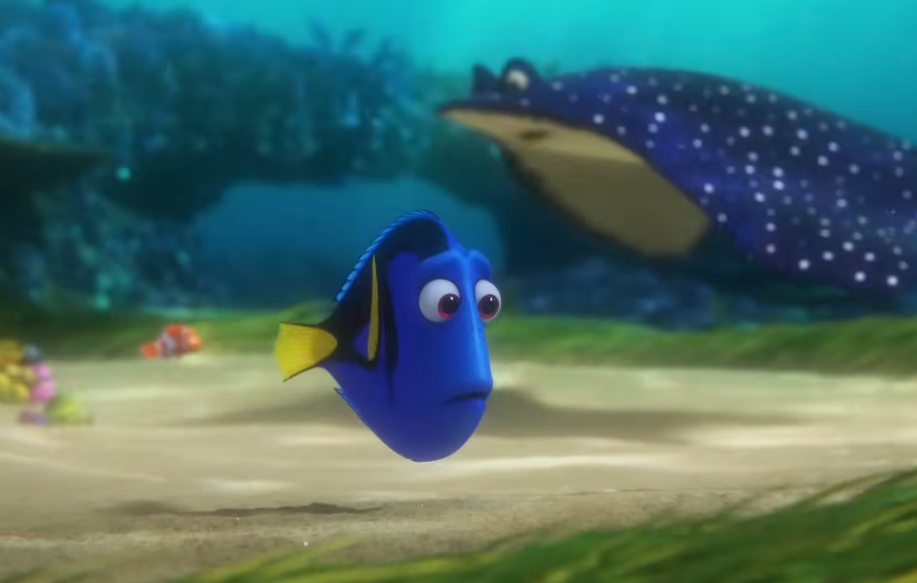 A screenshot of the animated movie Finding Dory