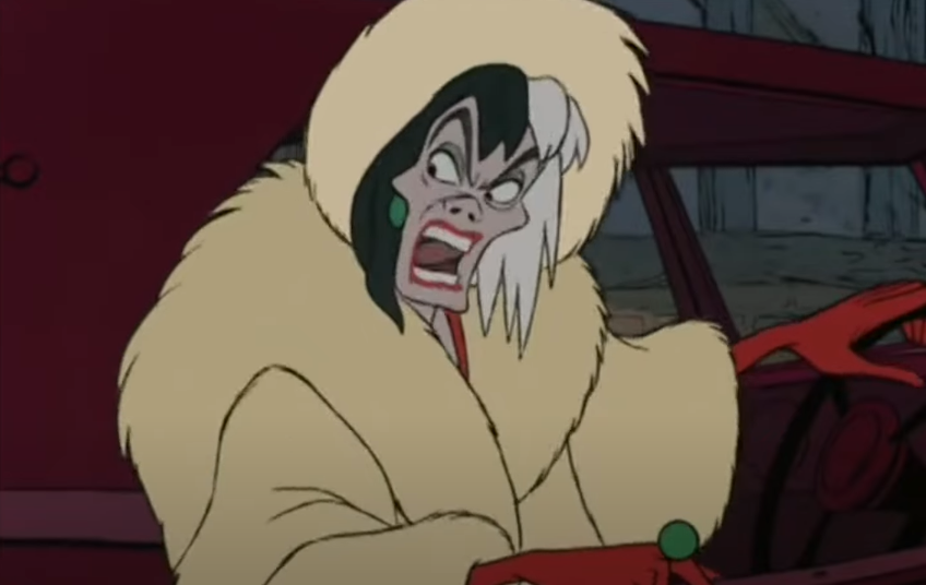 A screenshot of the animated movie One Hundred and One Dalmatians